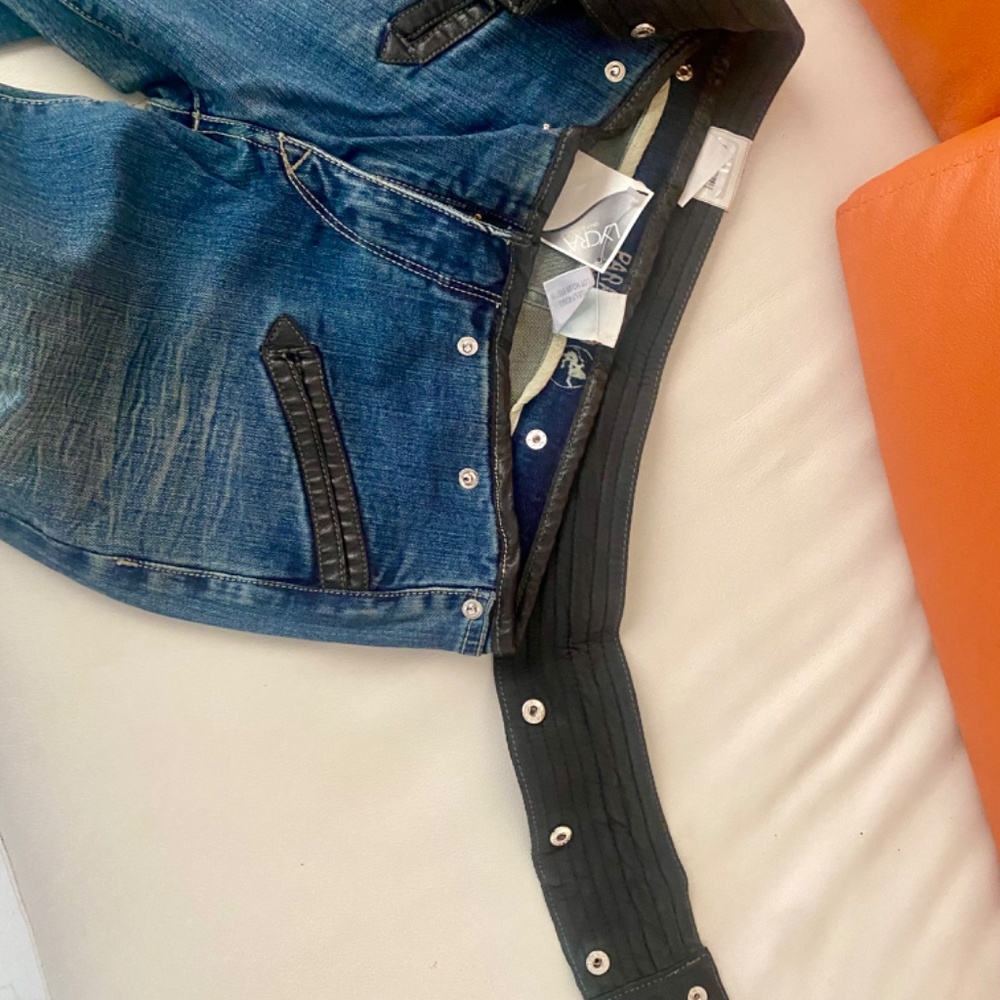 Parasuco Womens Blue Boot Cut Jeans with Black Trim - Picture 13 of 14